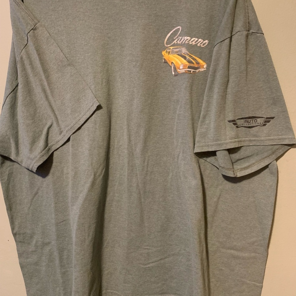 Gildan Men's 2XL Camaro Logo Green Short Sleeve T-Shirt